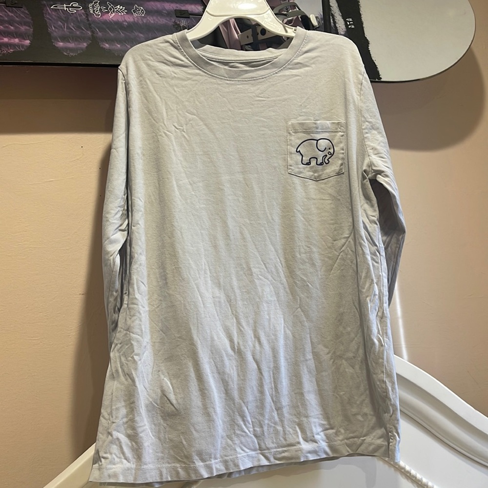 Ivory ella elephant long sleeve comfy shirt —rainbow
